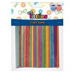 colored wooden round sticks