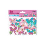 30 smoothy butterfly stickers