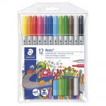 Set of 12 fiber-tip pens