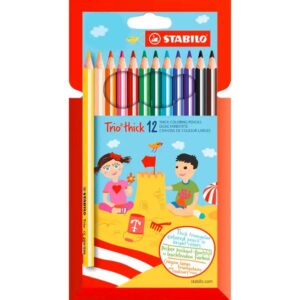 Trio thick color pencils 12pcs