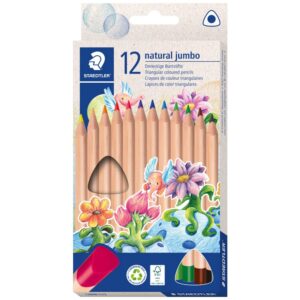 Colored pencils jumbo natural 12pcs